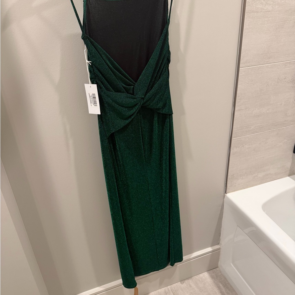 Reformation Emerald Backless Dress - Picture 3 of 5